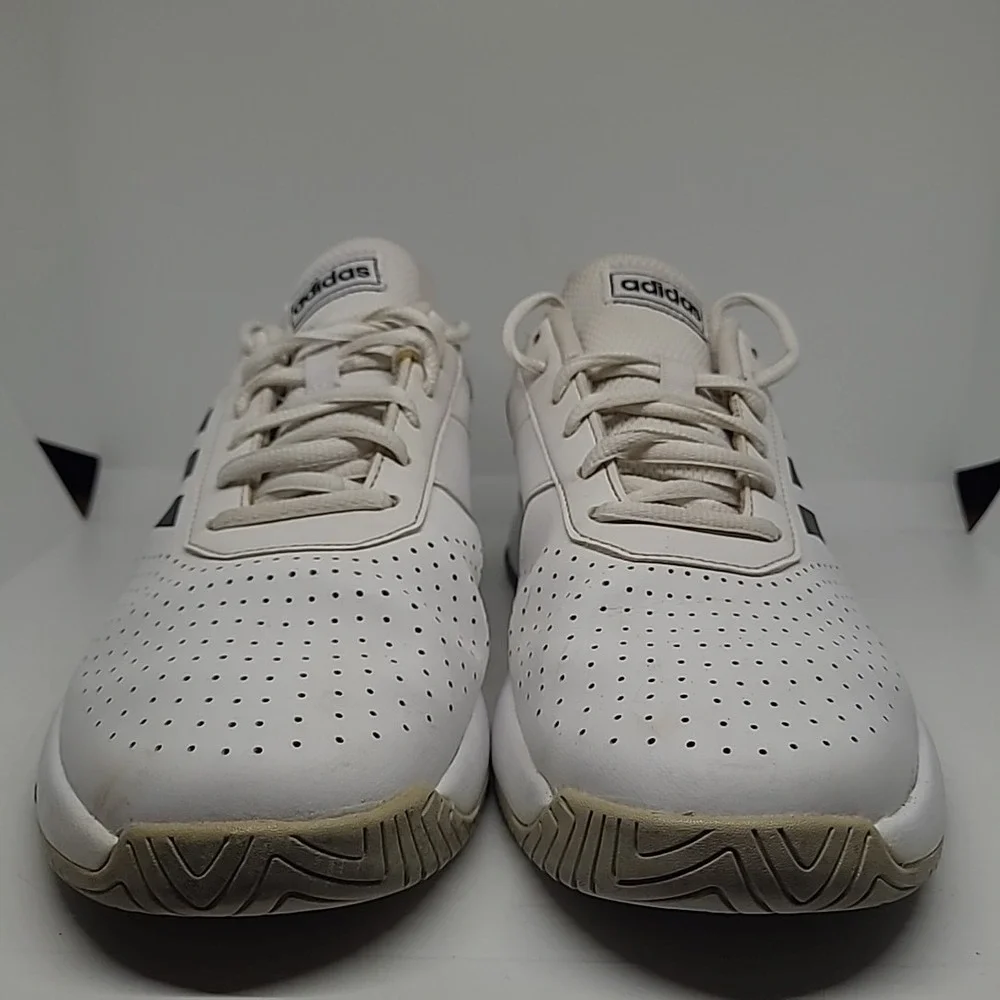 Adidas GameCourt Shoes Men White Black Sneakers Tennis Athletic Training